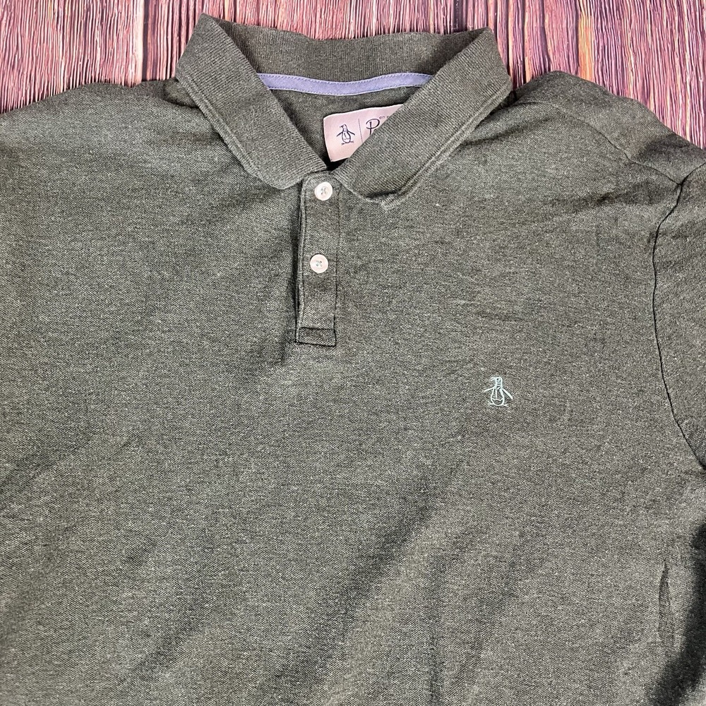 Original Penguin by Munsingwear Green Cotton Polo Shirt Men's XL